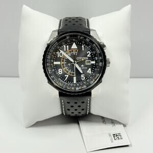 Citizen Eco-Drive BJ7137-07E Promaster Nighthawk Black Dial&Leather Men’s Watch